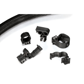 HellermannTyton - 151-01863 - Kabelbaumclip 1 - 3 mm, hitzestabil, schlagzäh, schwarz