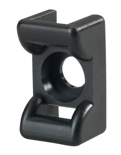 HellermannTyton - 151-24850 - Befestigungssockel gewölbt 25x14.5 mm, hitzestabil, schwarz