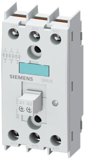 Siemens - 3RF22551AC45 - Halbleiterrelais 2RF2, 3-phasig 55A 48-600V/4-30V DC3-Phasen gesteuert