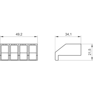 Klemmenabdeckung 3LD9201-1A 4-polig 16 A Siemens