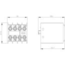 Hilfsschalterblock 3RH2911-1HA22 2 Schließer 2 Öffner frontseitig