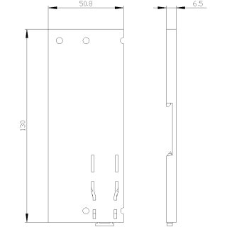 Adapter für DIN-Schienen 3VA9182-0SH10 MCCB 2-polig