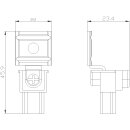 Hilfsleiteranschlussklemme CW-tap TS1.X 0,75-2,5 mm²...