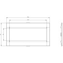 Blendrahmen 3VA9303-0SB40 137,6 x 45,65 mm Siemens SENTRON