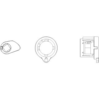 Adapter Zylinderschloss SEO für Siemens 3VA9980-0LF30