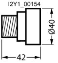 DIAZED-Schraubkappe DIII 500V Isolierstoff Prüfloch