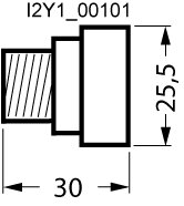NEOZED-Schraubkappe Porzellan D01 16 A mit Plombierloch