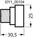 NEOZED-Schraubkappe Porzellan D02 63 A mit Prüfloch