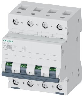Leitungsschutzschalter 5SL6415-7 C-Charakteristik 1,6 A 4-polig 6 kA