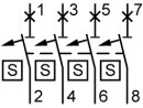 Hauptleitungsschutzschalter 5SP3435-3 4-polig E 35 400 V