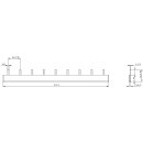 Stiftsammelschiene 5ST3605 10 mm² 1-phasig 63 A...