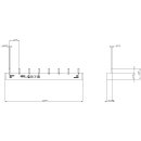 Stiftsammelschiene 5ST3713 16 mm² 3-phasig 80 A 214 mm