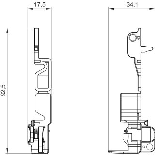 Griffsperre 5ST3801 für Leitungsschutzschalter 5SY 5SP 5TE8