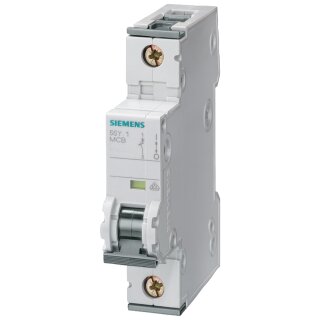 Siemens - 5SY6104-7 - Ls-Schalter 6Ka 1Pol C4