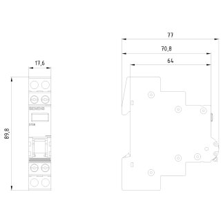 Ein-Aus-Schalter 5TE8213 32 A 3-polig Klemme 6 mm²