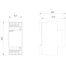 Sicherungswächter T5570 3AC 380-415V 4A Klarsichtkappe