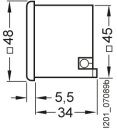 Zeitzähler 7KT5501 48x48mm AC 115V 50Hz Fronteinbau