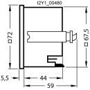 Zeitzähler 7KT5600 72x72mm DC 10-50V Fronteinbau