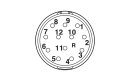 M23 Kupplungssteckverbinder CA-12F2N8A9504 12-polig...