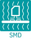 Leiterplattenklemme SPT-SMD 1,5/9-H-5,0 Push-in 17,5 A 320 V