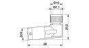 Sensor-Aktor-Kabel SAC-8P-M 8MR/0,3-PUR M8 gewinkelt 8-polig