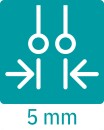 Leiterplattenklemme SPT-THR 1,5/2-V-5,0 P20 R24 17,5 A 320 V 2-polig