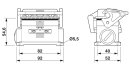 Sockelgehäuse B10 HC-STA-B10-SLWSC-2SSP16-ELC-AL Aluminiumdruckguss IP66