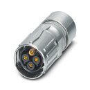 Kabelsteckverbinder ST-5ES1N8A8K04S M17 6-polig 14 A IP67