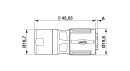 Kabelsteckverbinder ST-8ES1N8A8K03S SPEEDCON M17 9-polig...