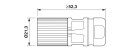 Kabelsteckverbinder ST-7EP1N8A8003 M17 8-polig geschirmt...