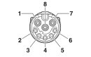 Kabelsteckverbinder M17-08S1N8A8002S 8-polig geschirmt...