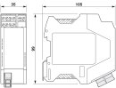LWL-Umsetzer PSI-MOS-RS485W2/FO1300 E Medienkonverter...