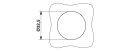 RJ45-Anbaurahmen VS-PPC-F1 IP67 Push-Pull Metall Freenet