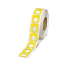 Kunststoffschild EMLP 30 45x10 mm gelb 500er Rolle...