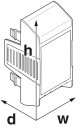 Tragschienengehäuse EH 35-C Obereil hohe Bauform 75...