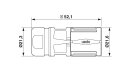 Rundsteckverbinder ST-5ES1N8A8003S M17 6-polig 14 A IP67