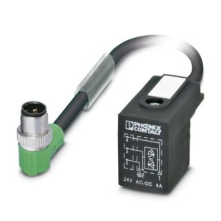 Phoenix Contact - 1435182 - SAC-3P-MR/ 0,3-PUR/BI-1L-Z SCO - Sensor-/Aktor-Kabel