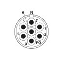 Kabelsteckverbinder M23 CA-07P1N8A8006S SPEEDCON 7-polig...