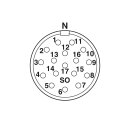 Gerätesteckverbinder M23 CA-17S1N12HZ00 Hinterwand...