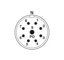 M23 Kabelsteckverbinder CA-09P1N12T0DN 8+1-polig...