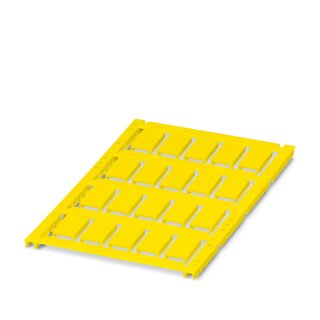 Einrastschildchen UCT-EM 17X10 gelb RAL 1018 unbeschriftet 20er