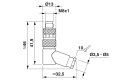 M8 Rundsteckverbinder SACC-M 8MR-3CON-M-SW 3-polig...