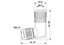 SACC-M12FR-6Q SH VARAN Datensteckverbinder 6-polig...