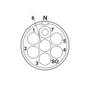 M23 Kabelsteckverbinder CA-06S1N128008 6-polig Buchse...