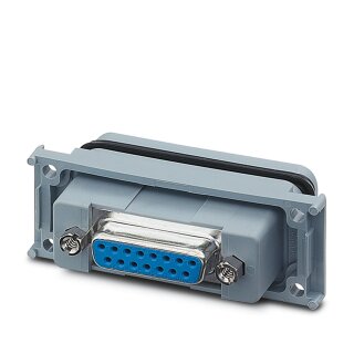 D-SUB-Anbaurahmen VS-15-A-GC-BU/BU 15-polig Gender-Changer IP67