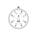 M23 Kabelsteckverbinder CA-09S1N12T0DN 8+1-polig...