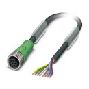 SAC-8P- 5,0-PVC/M12FS Sensor-Aktor-Kabel 8-polig M12 5 m