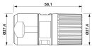 M23-19P1N8A8003 Kabelsteckverbinder 16+3-polig geschirmt...