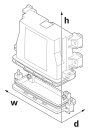 Frontplatte ECS-P-122X169-L-UV1 M12-SPEEDCON...