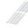 Zackband flach 8 mm fortlaufende Zahlen 81-90 weiß PA